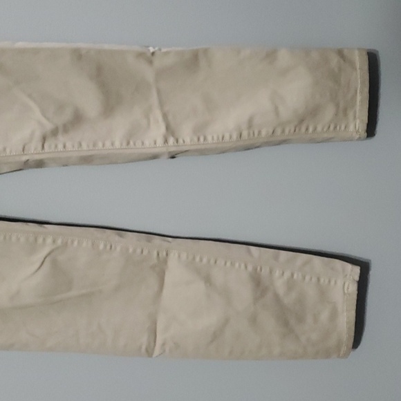 American EAGLE outfitters Beige Slim Fit Skinny Pants Flat Front Chino - Picture 3 of 14